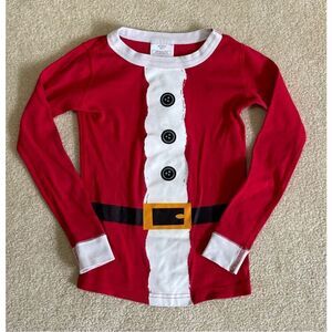 Hanna Andersson Santa Pajama TOP ONLY Sz 120/ 6-7